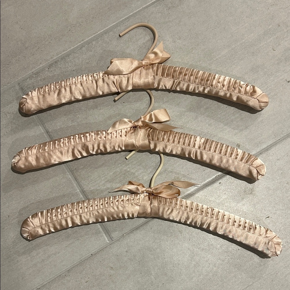 Satin Padded Hangers with Bows